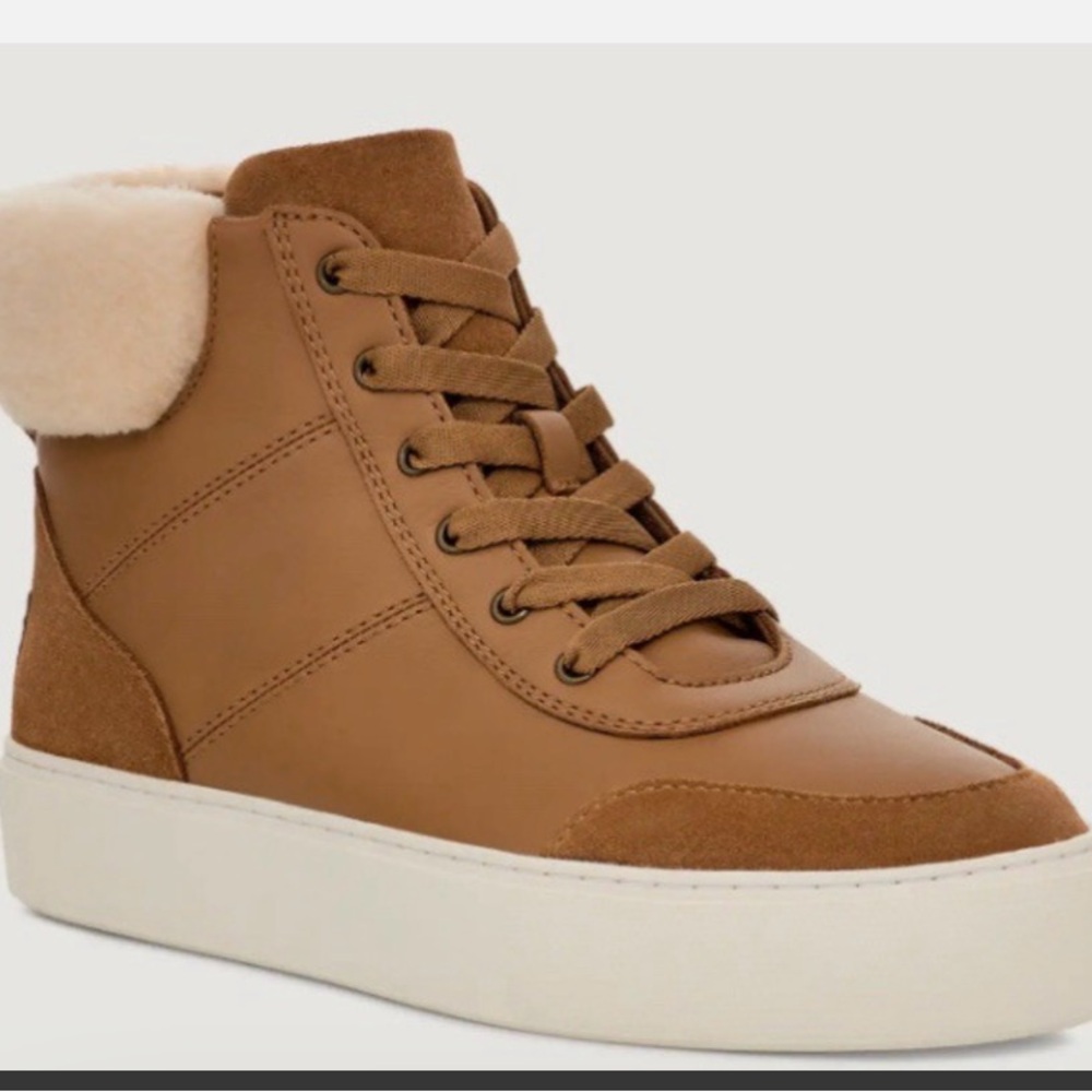 UGG Women's Brown High-Top Sneakers - Picture 6 of 7
